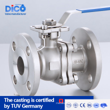 JIS 10K ISO5211 Pad 2PC Flange Ball Valve